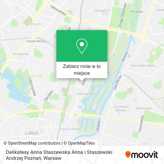 Mapa Delikatesy Anna Staszewska Anna i Staszewski Andrzej Poznań