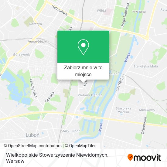 Mapa Wielkopolskie Stowarzyszenie Niewidomych