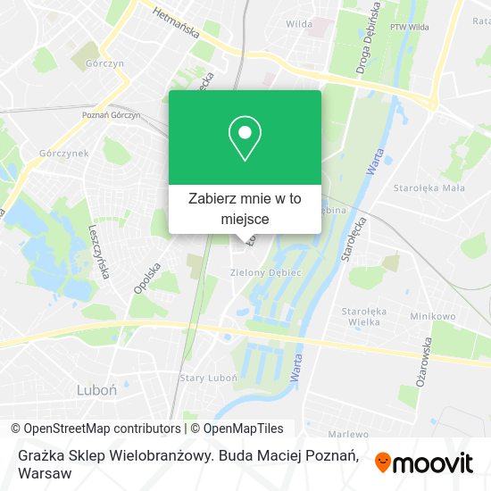 Mapa Grażka Sklep Wielobranżowy. Buda Maciej Poznań