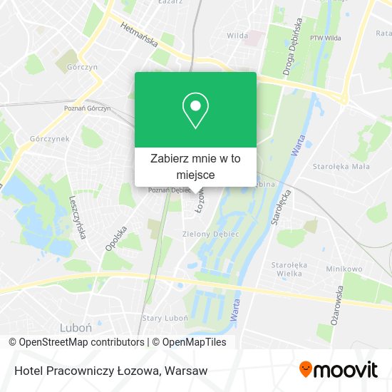 Mapa Hotel Pracowniczy Łozowa