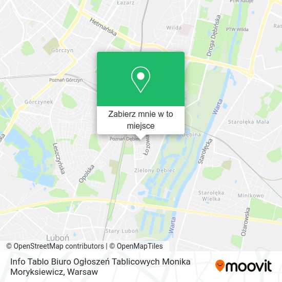 Mapa Info Tablo Biuro Ogłoszeń Tablicowych Monika Moryksiewicz