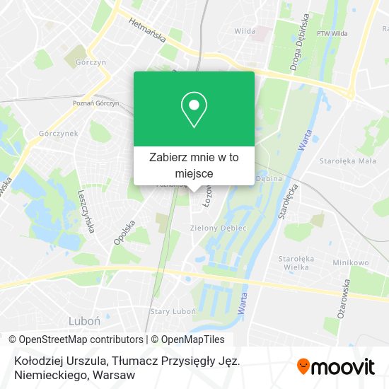 Mapa Kołodziej Urszula, Tłumacz Przysięgły Jęz. Niemieckiego