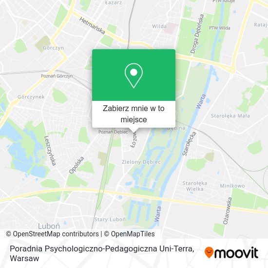 Mapa Poradnia Psychologiczno-Pedagogiczna Uni-Terra