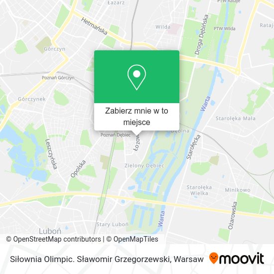 Mapa Siłownia Olimpic. Sławomir Grzegorzewski