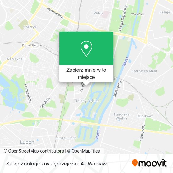 Mapa Sklep Zoologiczny Jędrzejczak A.