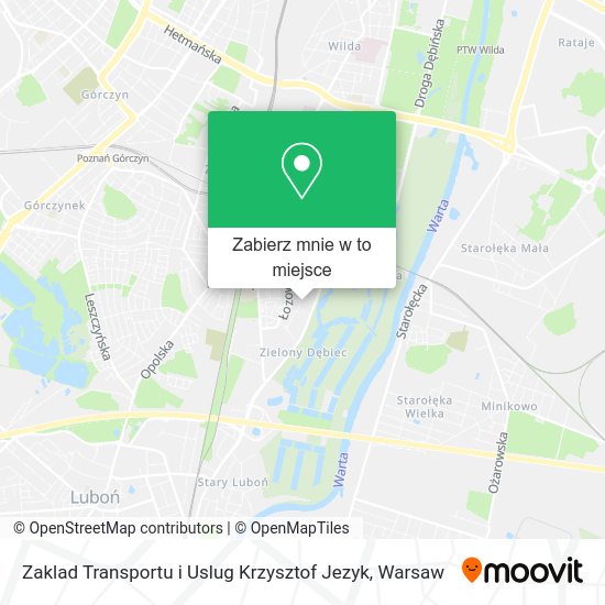 Mapa Zaklad Transportu i Uslug Krzysztof Jezyk