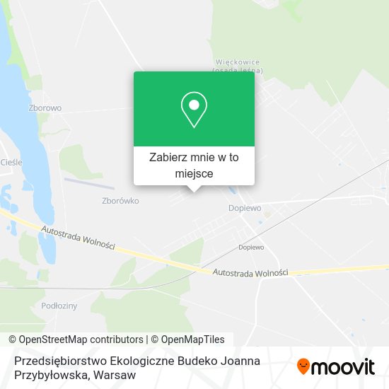 Mapa Przedsiębiorstwo Ekologiczne Budeko Joanna Przybyłowska