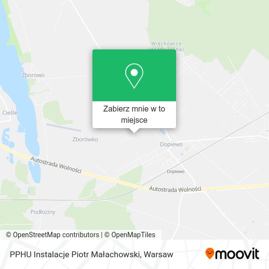 Mapa PPHU Instalacje Piotr Małachowski