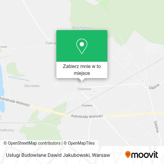 Mapa Usługi Budowlane Dawid Jakubowski