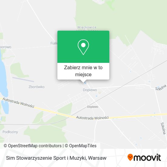 Mapa Sim Stowarzyszenie Sport i Muzyki