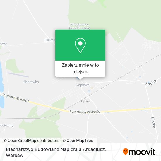 Mapa Blacharstwo Budowlane Napierała Arkadiusz