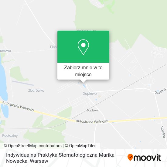 Mapa Indywidualna Praktyka Stomatologiczna Marika Nowacka