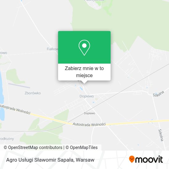 Mapa Agro Usługi Sławomir Sapała