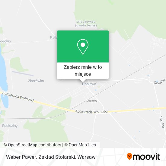 Mapa Weber Paweł. Zakład Stolarski