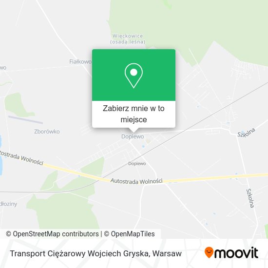 Mapa Transport Ciężarowy Wojciech Gryska