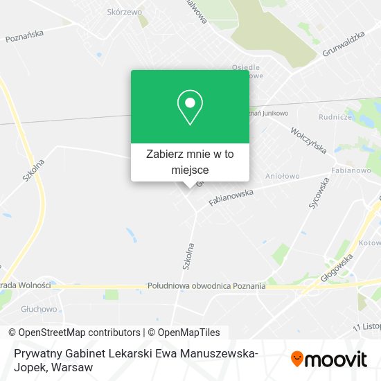 Mapa Prywatny Gabinet Lekarski Ewa Manuszewska-Jopek