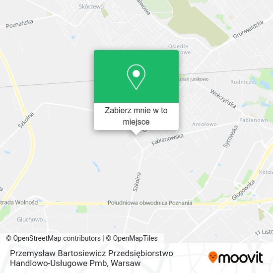 Mapa Przemysław Bartosiewicz Przedsiębiorstwo Handlowo-Usługowe Pmb