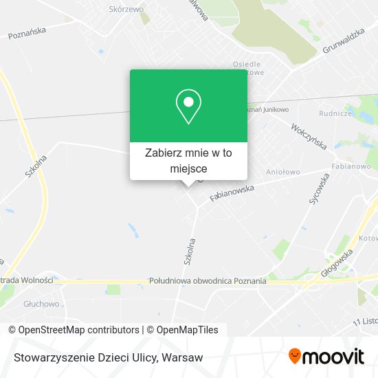 Mapa Stowarzyszenie Dzieci Ulicy