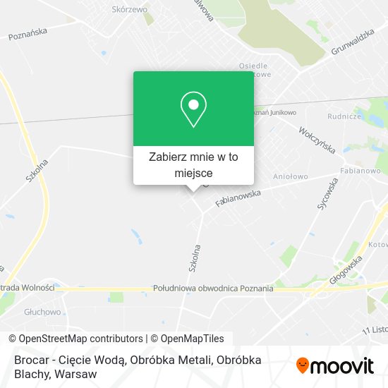 Mapa Brocar - Cięcie Wodą, Obróbka Metali, Obróbka Blachy