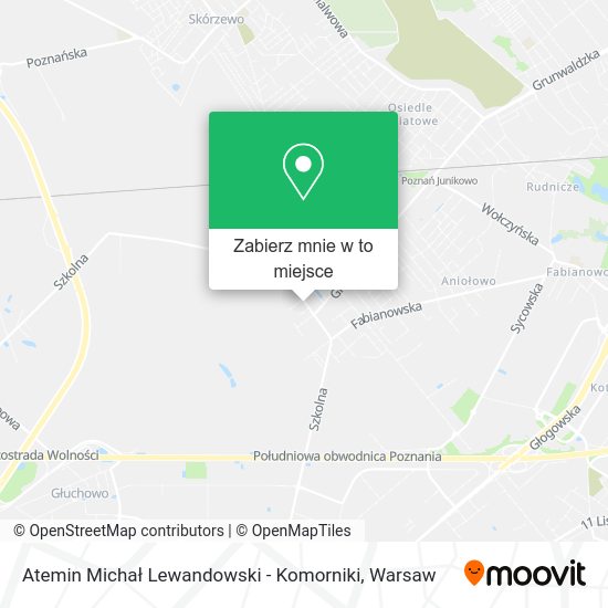 Mapa Atemin Michał Lewandowski - Komorniki