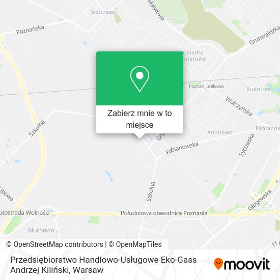 Mapa Przedsiębiorstwo Handlowo-Usługowe Eko-Gass Andrzej Kiliński