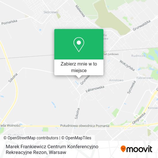 Mapa Marek Frankiewicz Centrum Konferencyjno Rekreacyjne Rezon