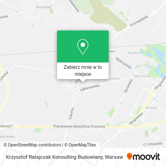 Mapa Krzysztof Ratajczak Konsulting Budowlany