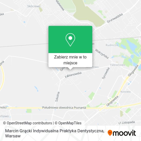 Mapa Marcin Grącki Indywidualna Praktyka Dentystyczna