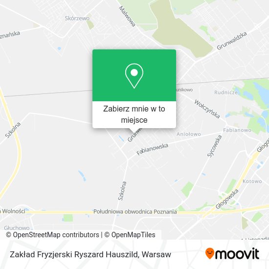 Mapa Zakład Fryzjerski Ryszard Hauszild