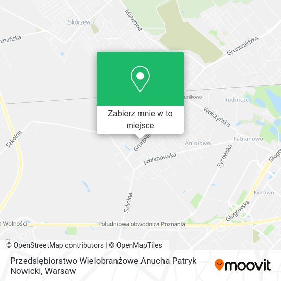 Mapa Przedsiębiorstwo Wielobranżowe Anucha Patryk Nowicki