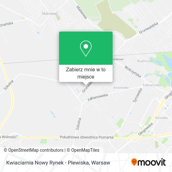 Mapa Kwiaciarnia Nowy Rynek - Plewiska