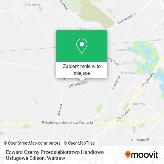 Mapa Edward Czerny Przedsiębiorstwo Handlowo Usługowe Edison