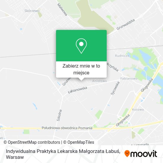 Mapa Indywidualna Praktyka Lekarska Małgorzata Łabuś