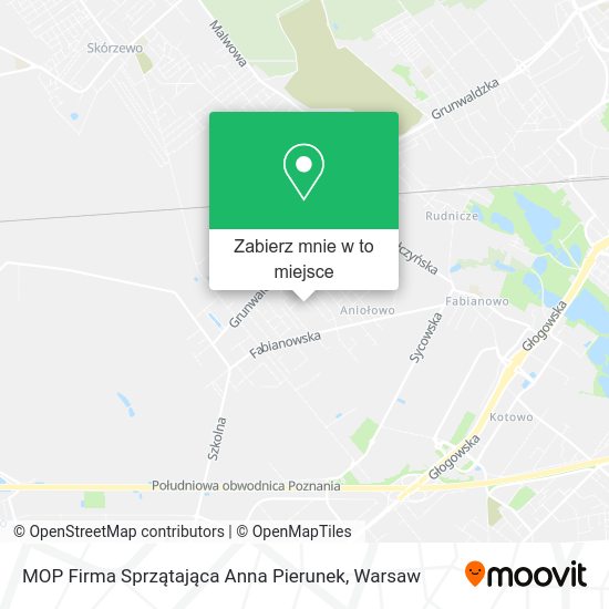 Mapa MOP Firma Sprzątająca Anna Pierunek