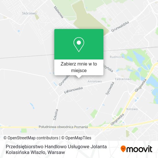 Mapa Przedsiębiorstwo Handlowo Usługowe Jolanta Kolasińska Wlazło