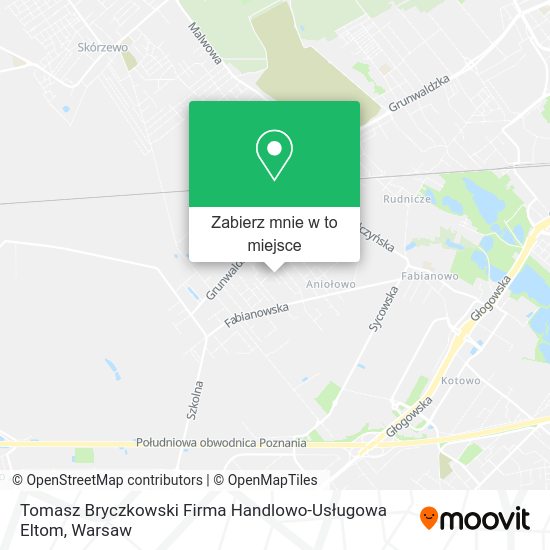 Mapa Tomasz Bryczkowski Firma Handlowo-Usługowa Eltom