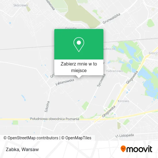 Mapa Zabka