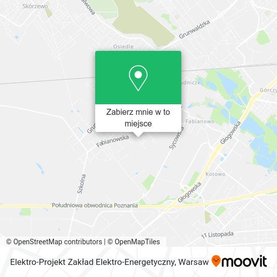 Mapa Elektro-Projekt Zakład Elektro-Energetyczny