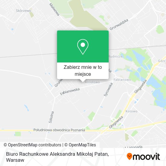 Mapa Biuro Rachunkowe Aleksandra Mikołaj Patan