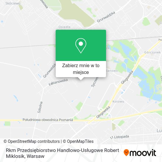 Mapa Rkm Przedsiębiorstwo Handlowo-Usługowe Robert Miklosik