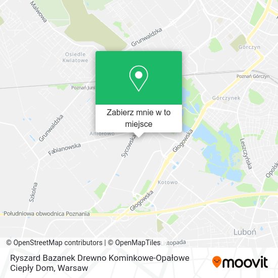 Mapa Ryszard Bazanek Drewno Kominkowe-Opałowe Ciepły Dom