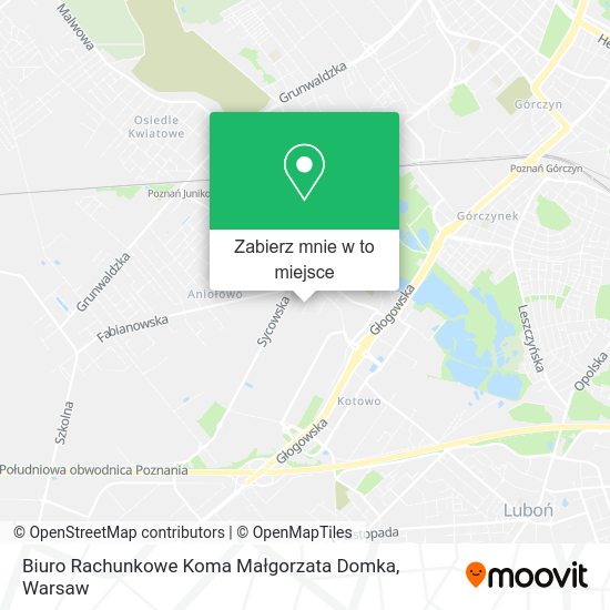 Mapa Biuro Rachunkowe Koma Małgorzata Domka