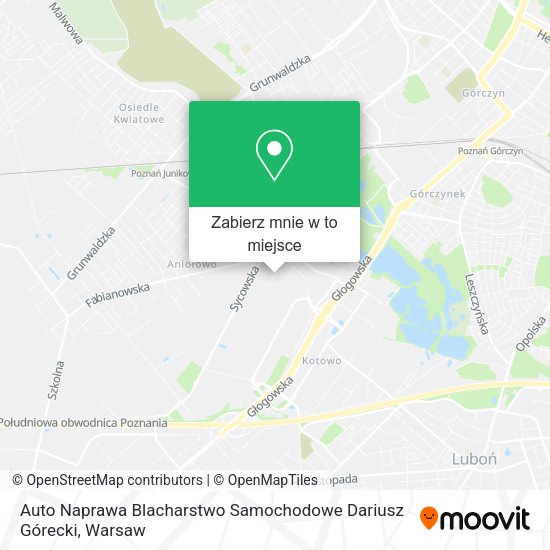 Mapa Auto Naprawa Blacharstwo Samochodowe Dariusz Górecki