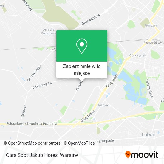 Mapa Cars Spot Jakub Horez