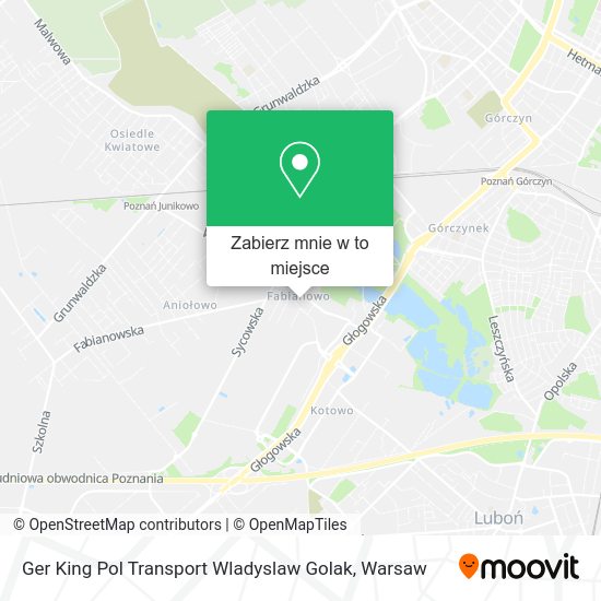Mapa Ger King Pol Transport Wladyslaw Golak