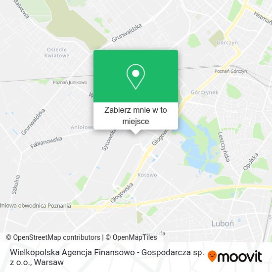 Mapa Wielkopolska Agencja Finansowo - Gospodarcza sp. z o.o.