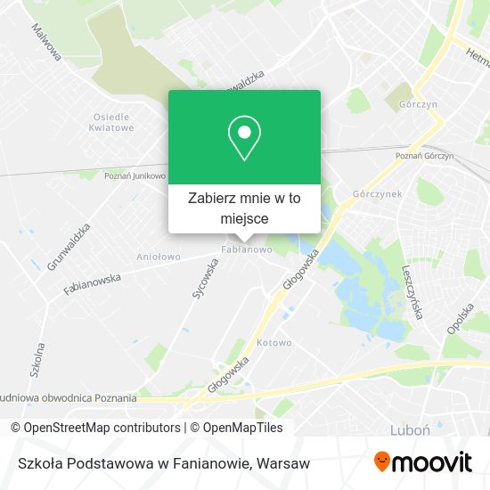 Mapa Szkoła Podstawowa w Fanianowie