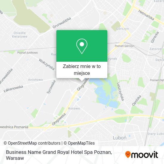 Mapa Business Name Grand Royal Hotel Spa Poznan