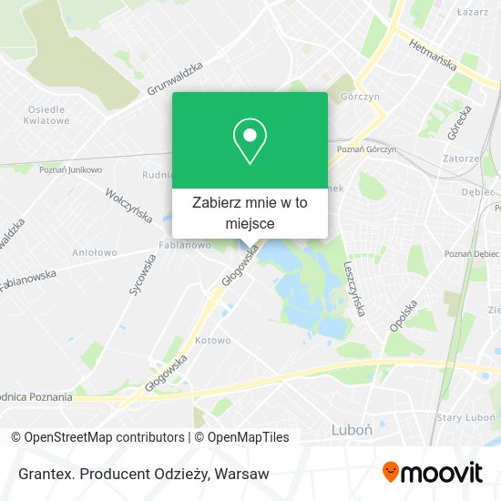 Mapa Grantex. Producent Odzieży