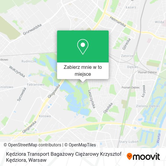 Mapa Kędziora Transport Bagażowy Ciężarowy Krzysztof Kędziora